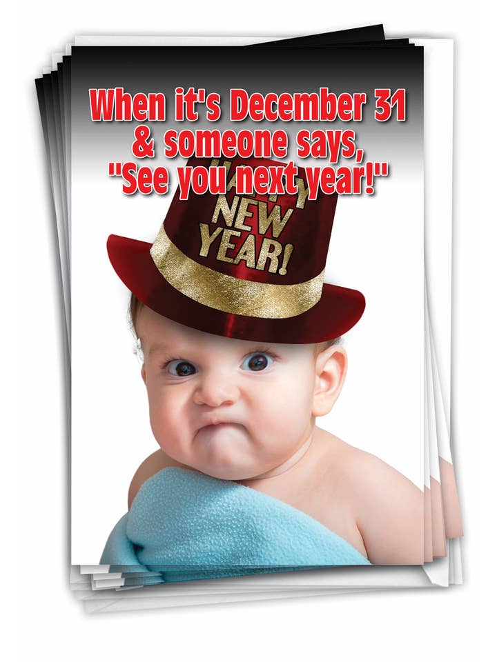 Doos met 12 nieuwjaarskaarten - Tot volgend jaar voor wholesale door NobleWorks