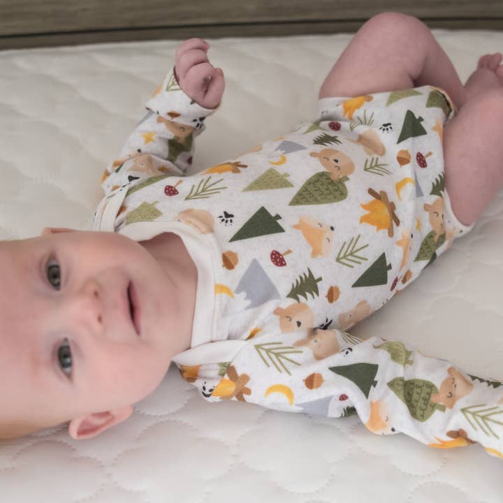 Body infantil, macacão na floresta, amortecedor infantil por atacado de Small Blessings Design