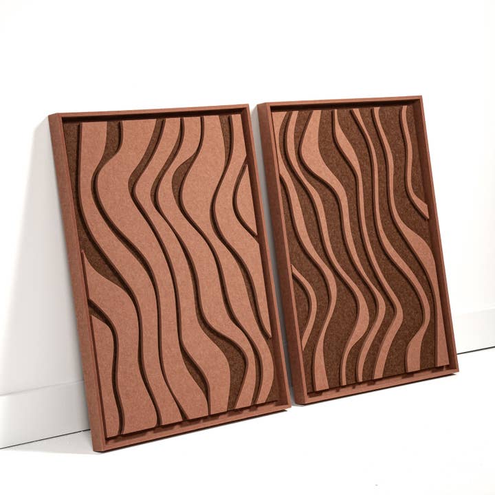 FeltArt Oasis Terra Bloom Taille M 60 × 80 cm Lot de 2 pour la vente par FeltArt