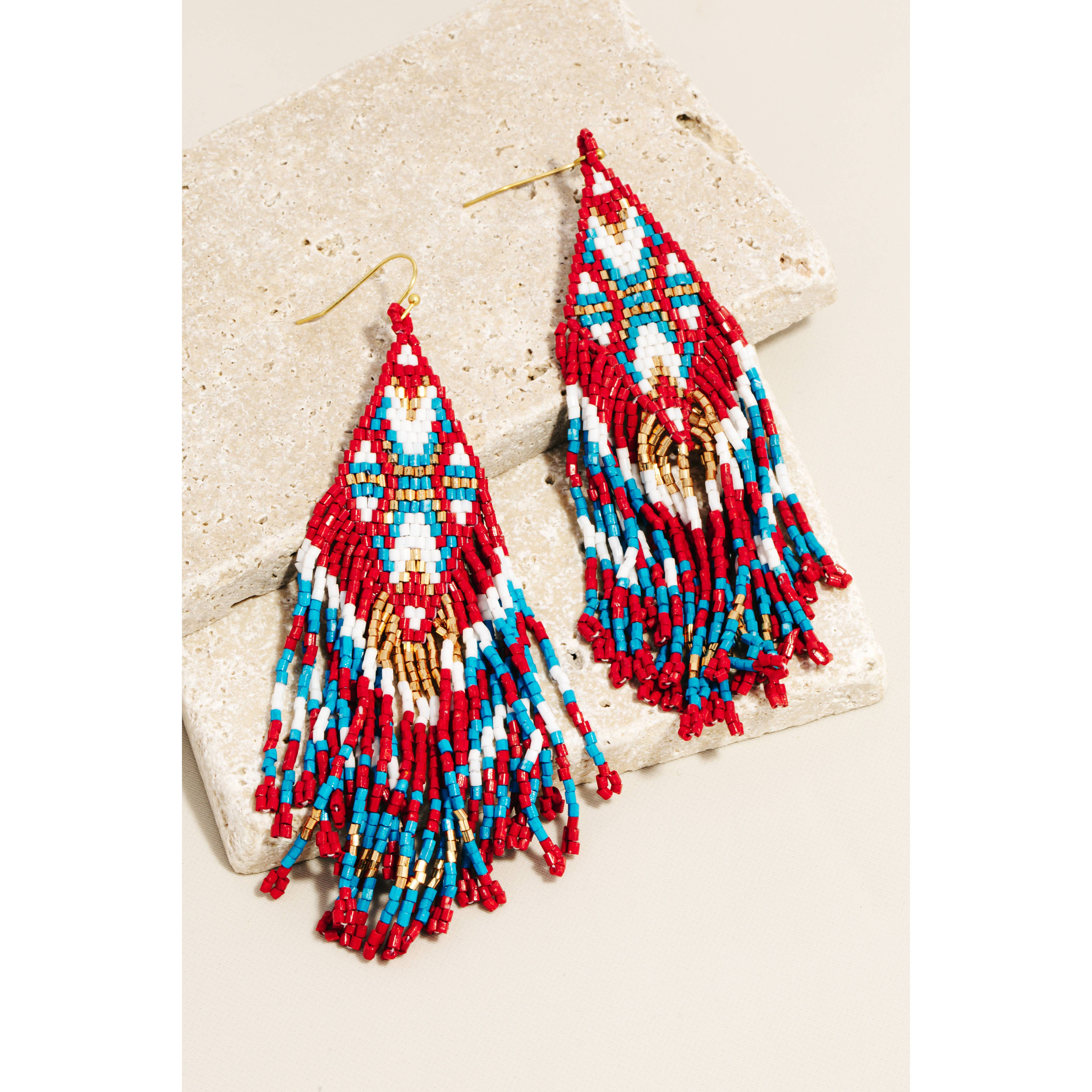 Anarchy Street - Wholesale Tassel Earrings - Seed Beaded Boho Fringe Earrings