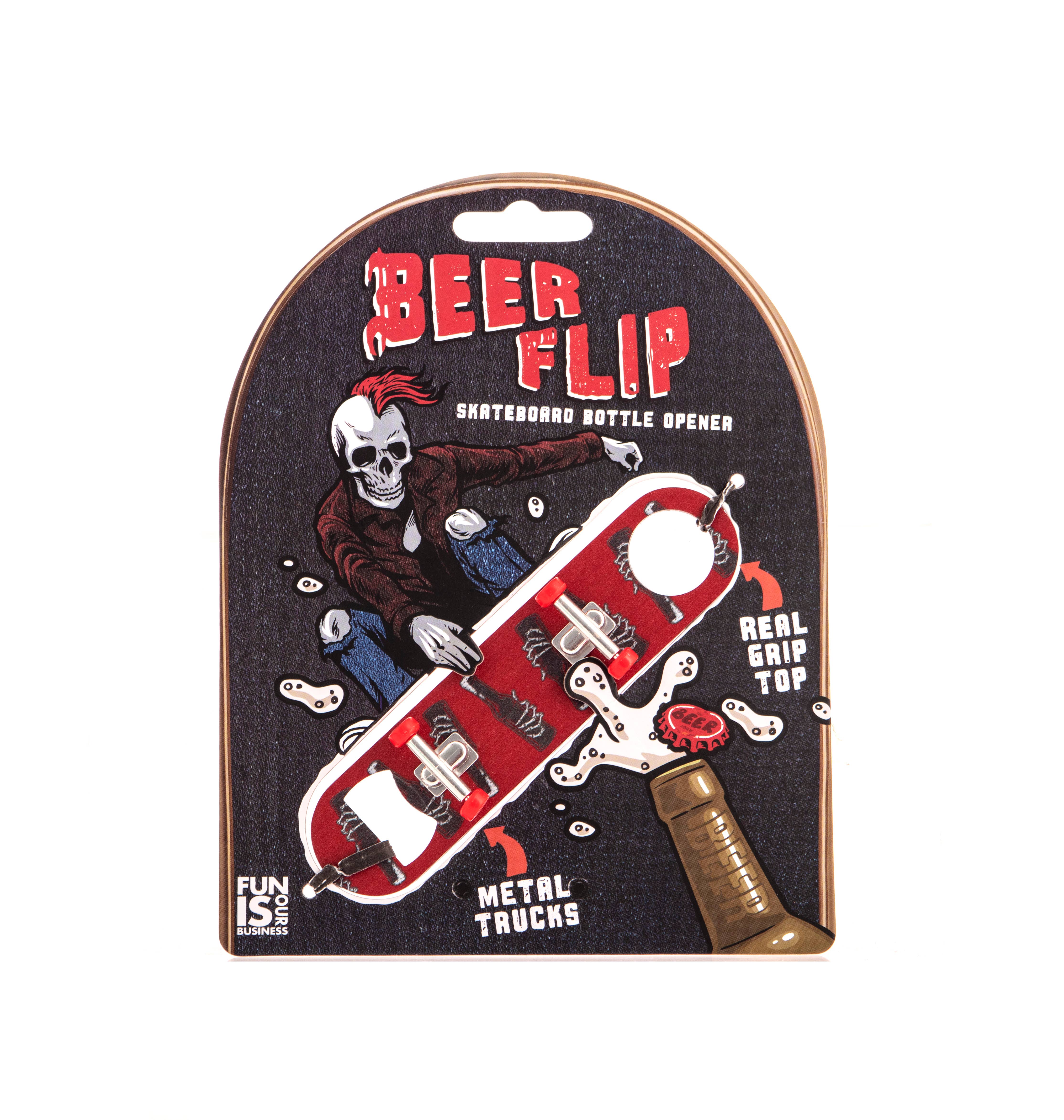 Boxer Gifts - Wholesale Bottle/Wine Opener - 'Bones' Beerflip Skateboard Bottle Opener - Skateboard Gifts6