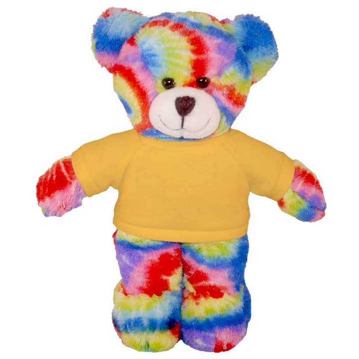 Plushland - Wholesale Stuffed/Plush Toy - Kids & Baby - 8″ Tie-Dye Custom Bear | Personalized Bear Stuffed Animal15