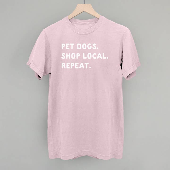 Ivy + Cloth - Wholesale Screen Printed T-Shirt - Unisex - Pet Dogs. Shop Local. Repeat.
