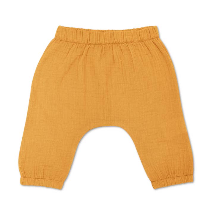 Muslin Joggers - Mustard for wholesale by Apple Park