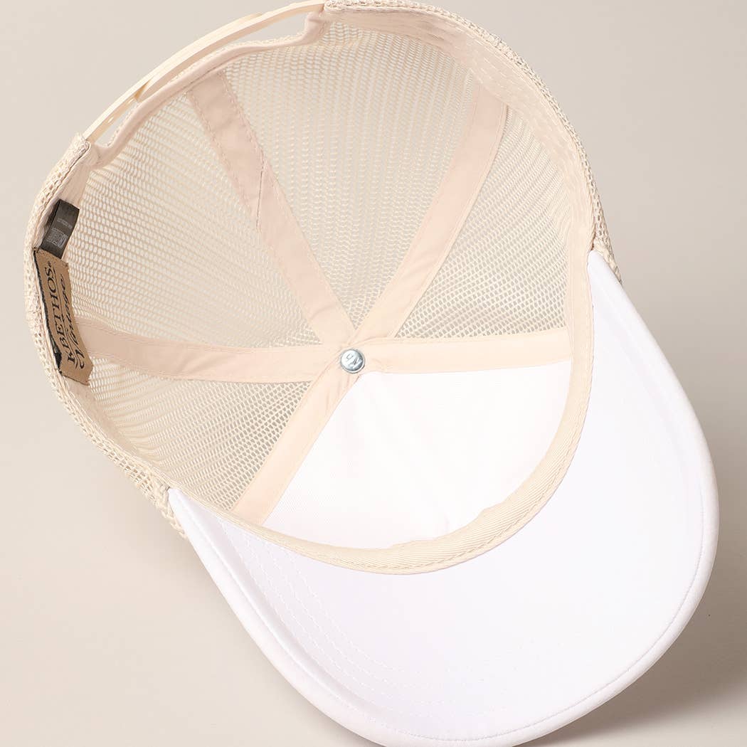 Fashion City – wholesale Trucker hat – Women’s – Plain Foam Rope Mesh Back Trucker Hat 36