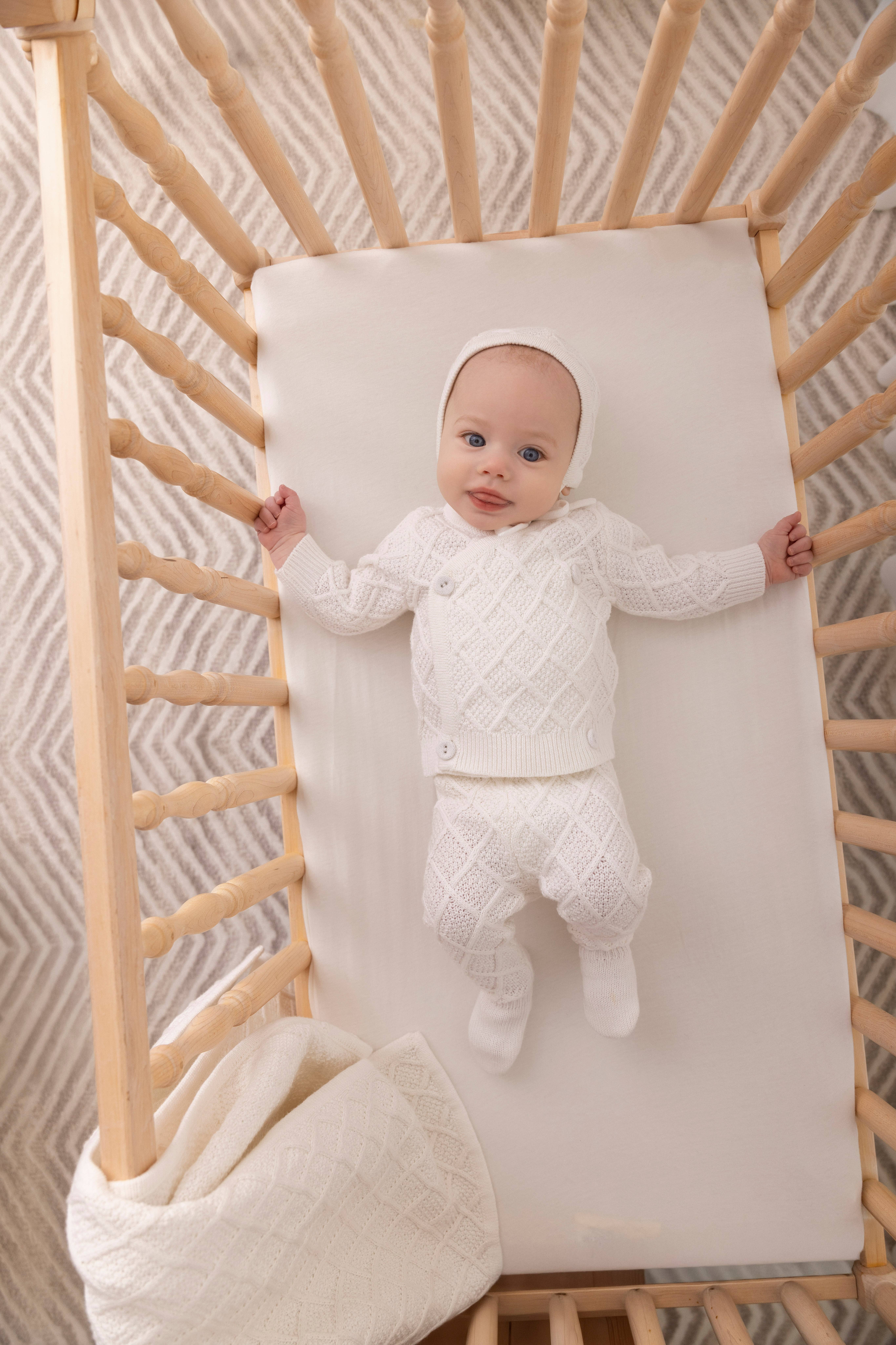 White Simply Sweet 3 Pc Knit Set for wholesale on Faire1