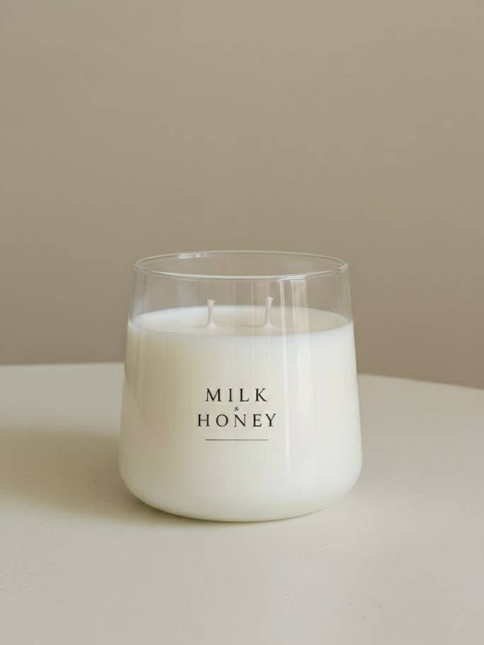 Milk and Honey Candle for wholesale by Believe Candle