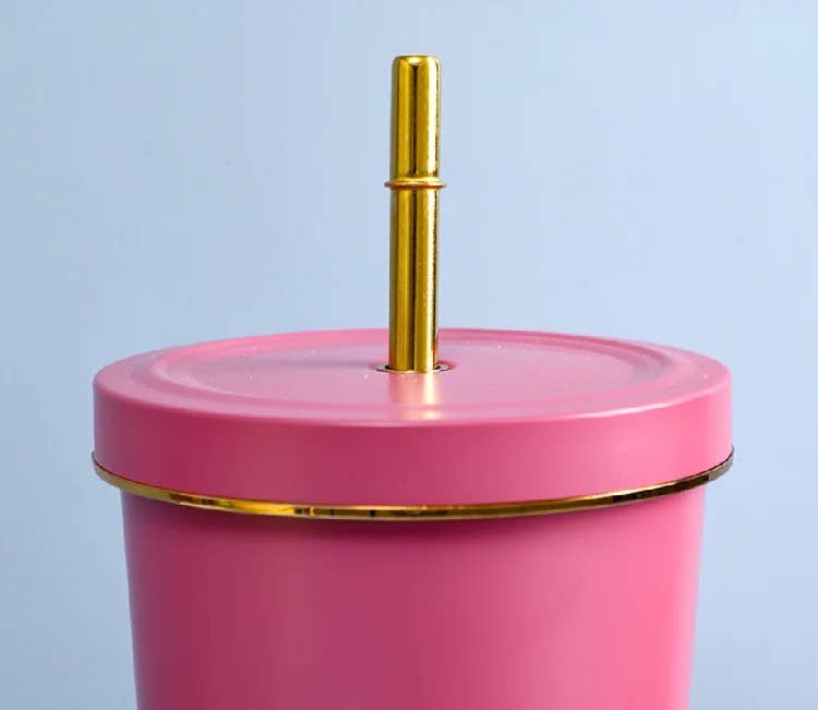 Subli Vinyl Blanks - Wholesale Insulated Mug/Tumbler - Stainless Steel insulated Tumblers with gold rim8