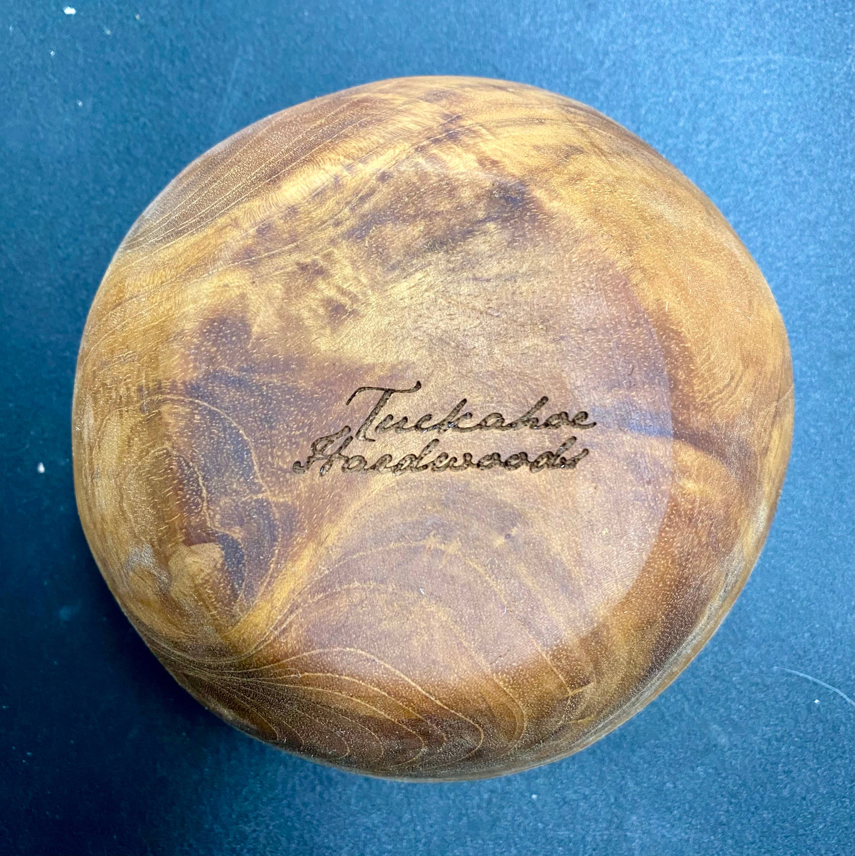 Tuckahoe Hardwoods - Wholesale Bowl - Large Live Edge Salvaged Teak Bowl - Hand Carved Wood Bowl10