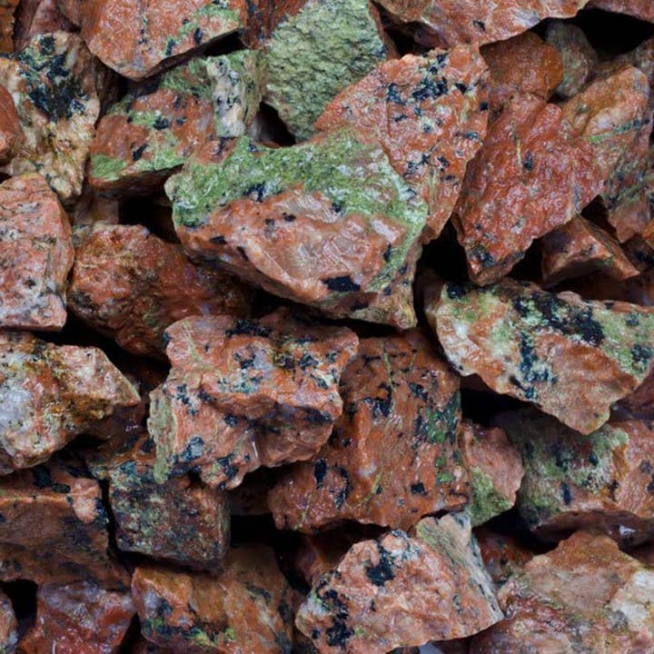 Fantasia Mining - Wholesale Spiritual Stone/Crystal - Rough Epidote in Matrix Crystals - Raw Natural Stones (1 lb)
