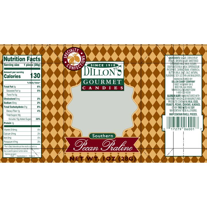Dillon Candy Company - Wholesale Nuts - Pecan Pralines, 1 oz. Patty, (17 Weeks Shelf Life)3