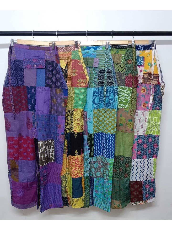 Wevez - Vente Combinaison – femme - Combinaison à jambes larges avec poches patchwork et motif floral pour femmes2