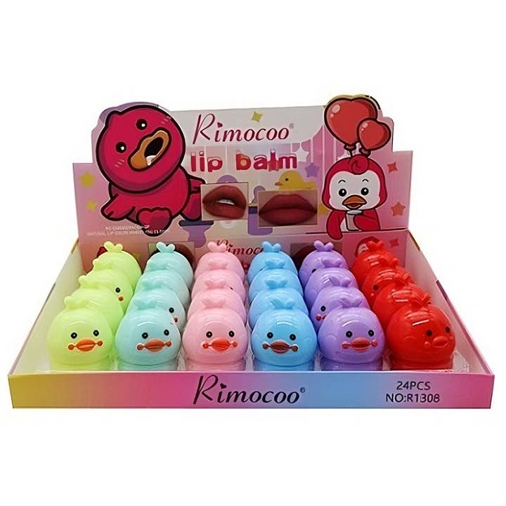 Diacly - Wholesale Lip Balm - 24pk Happy Baby Duck Round Lip balm