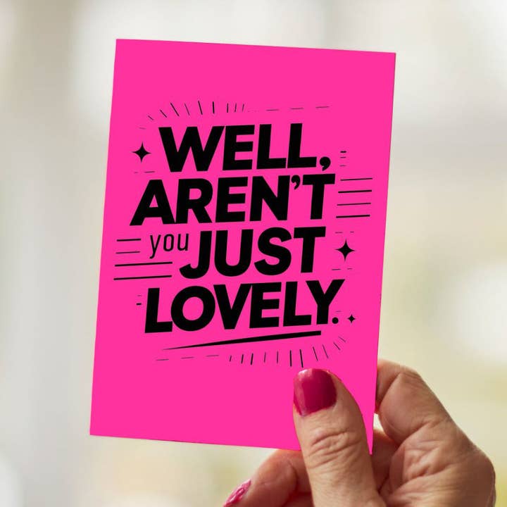 Simpatico biglietto Neons || Just Lovely per la vendita all'ingrosso da parte di BETTIE CONFETTI