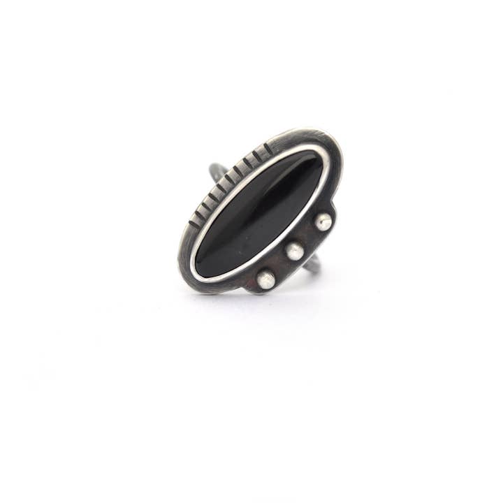 Black Onyx Ring for wholesale by Erin Austin Design