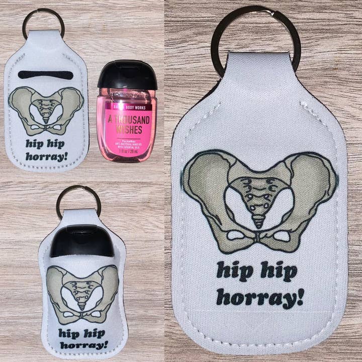 HIP HIP Horray! supporto disinfettante per le mani con umorismo medico per la vendita all'ingrosso da parte di Stand Tall Giraffe Crafts