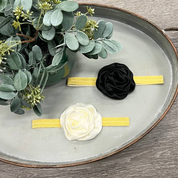 Two Cute Boutique LLC – Bandana - Crianças por atacado – Banda de cabeça rosa acetinado2