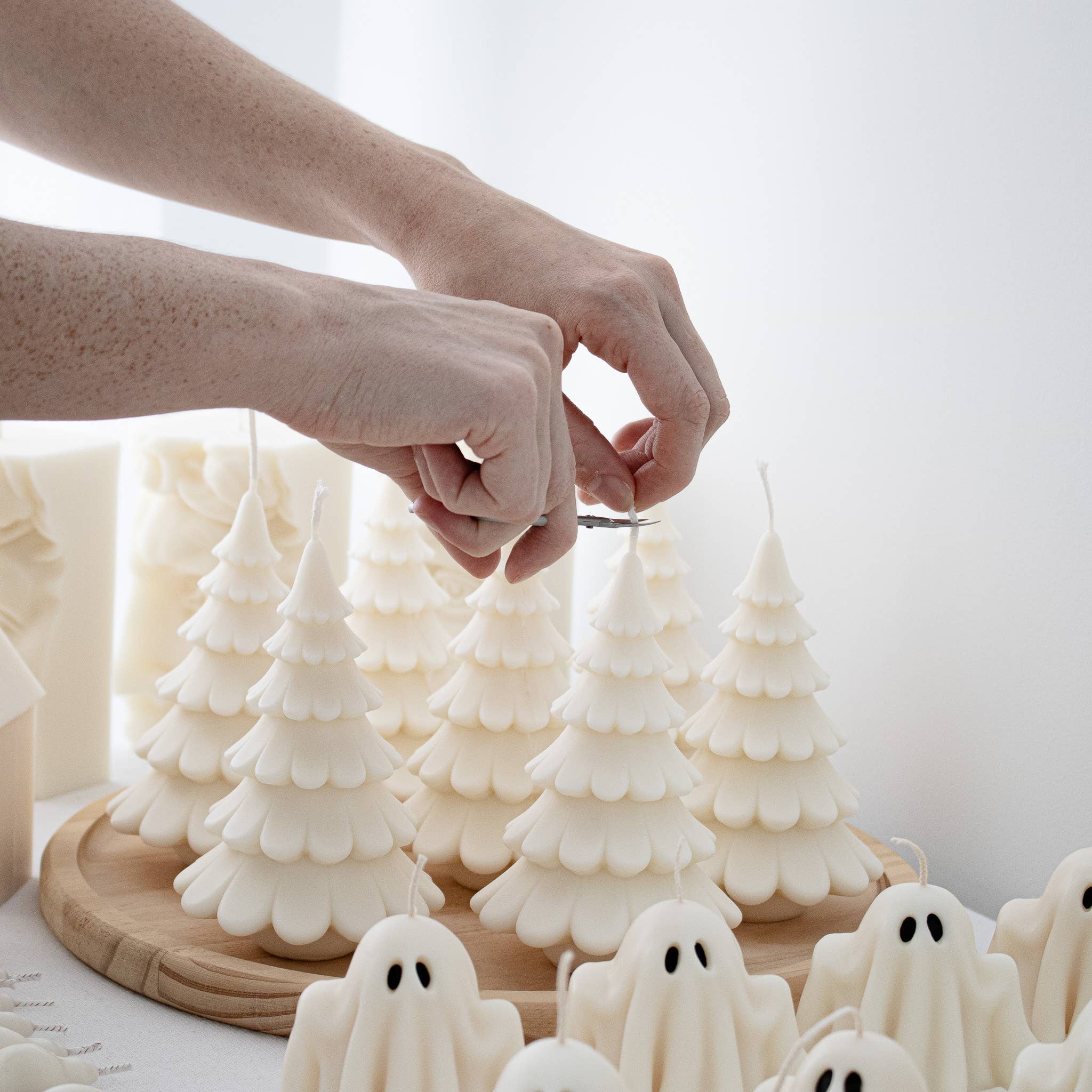 Glowing Harmony Candle Co - Wholesale Novelty Candle - Christmas Tree Candle | Festive Pine Tree Soy Wax Candle1