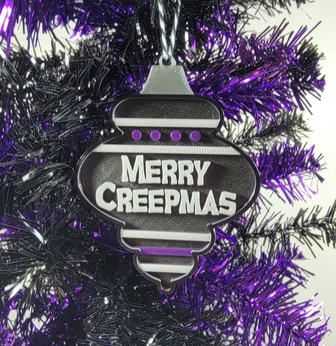 Printy Vibes - Venta al por mayor Adornos - Adorno navideño espeluznante impreso en 3D Merry Creepmas3