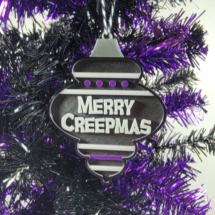 Printy Vibes - Venta al por mayor Adornos - Adorno navideño espeluznante impreso en 3D Merry Creepmas3