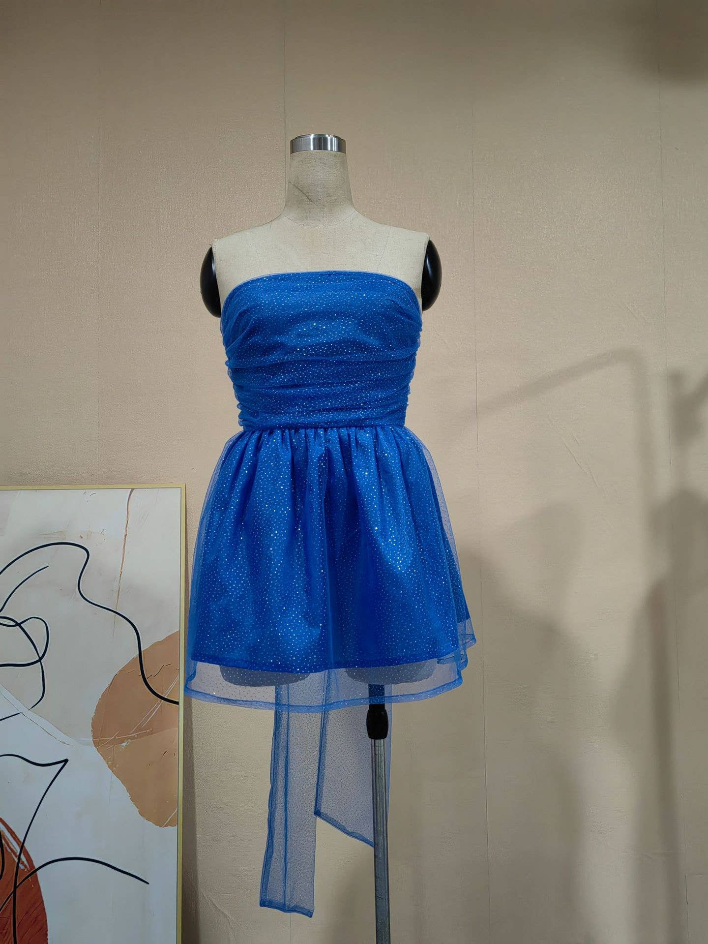 Sanyao Fashion – wholesale Dress – Women's – SF11 Elegant One-Shoulder Tube Top Tutu Skirt Backless Dress16