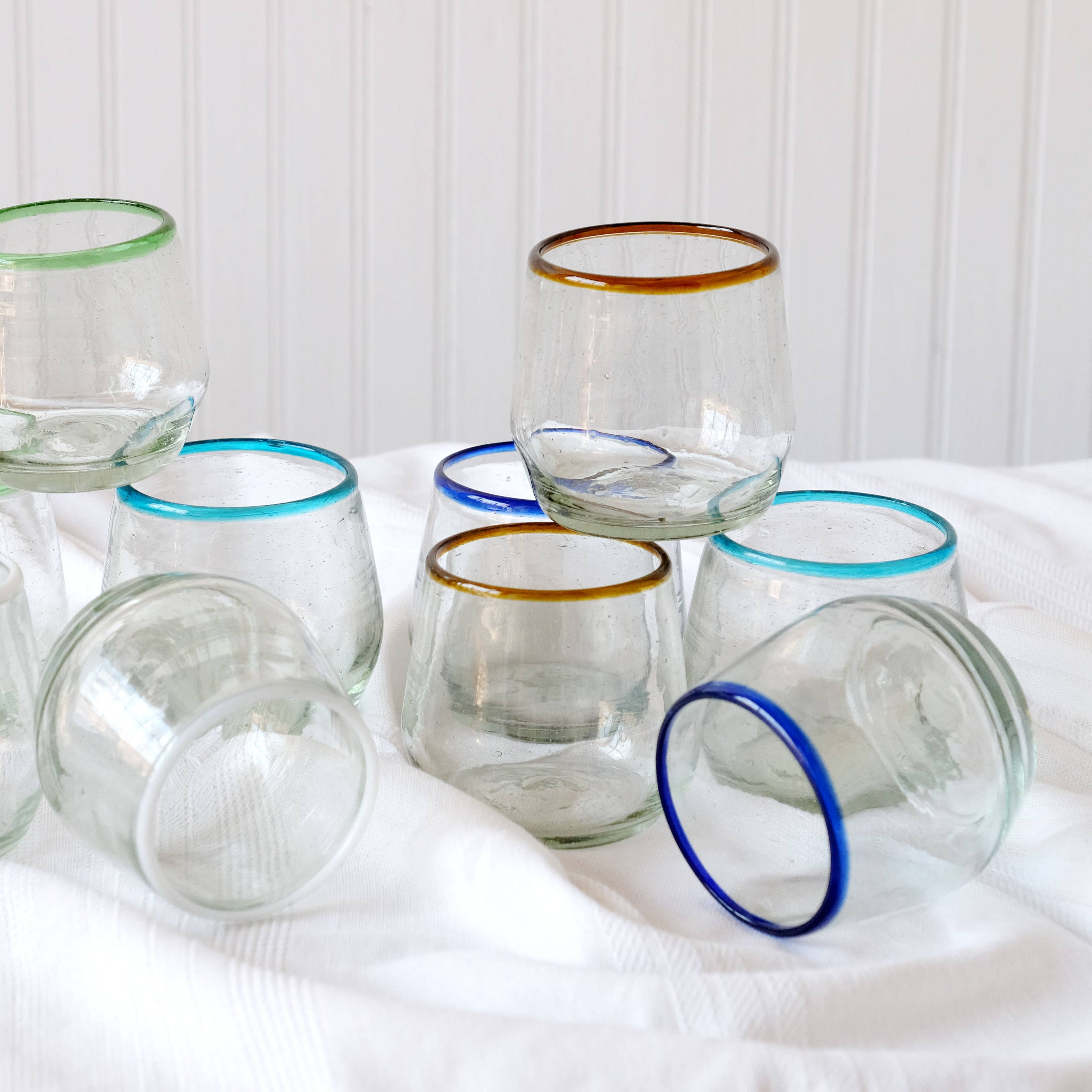 Sobremesa – wholesale Vinglas – Amber Rim Roly Stjälklöst Vinglas | Barutrustning, Glasartiklar5