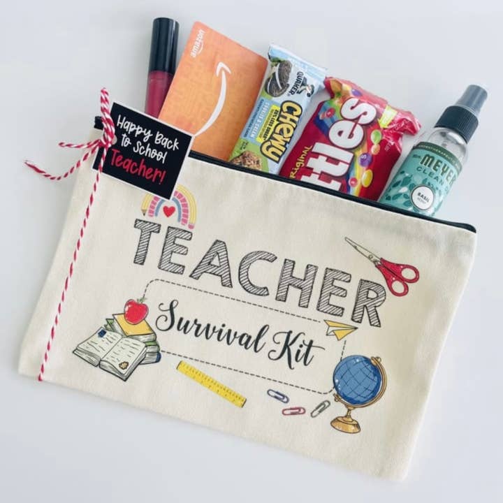 Peddle Your Paper – wholesale Make-up/cosmetic bag – Ready to Gift Teacher Back to School Pouch; Teacher Gift0