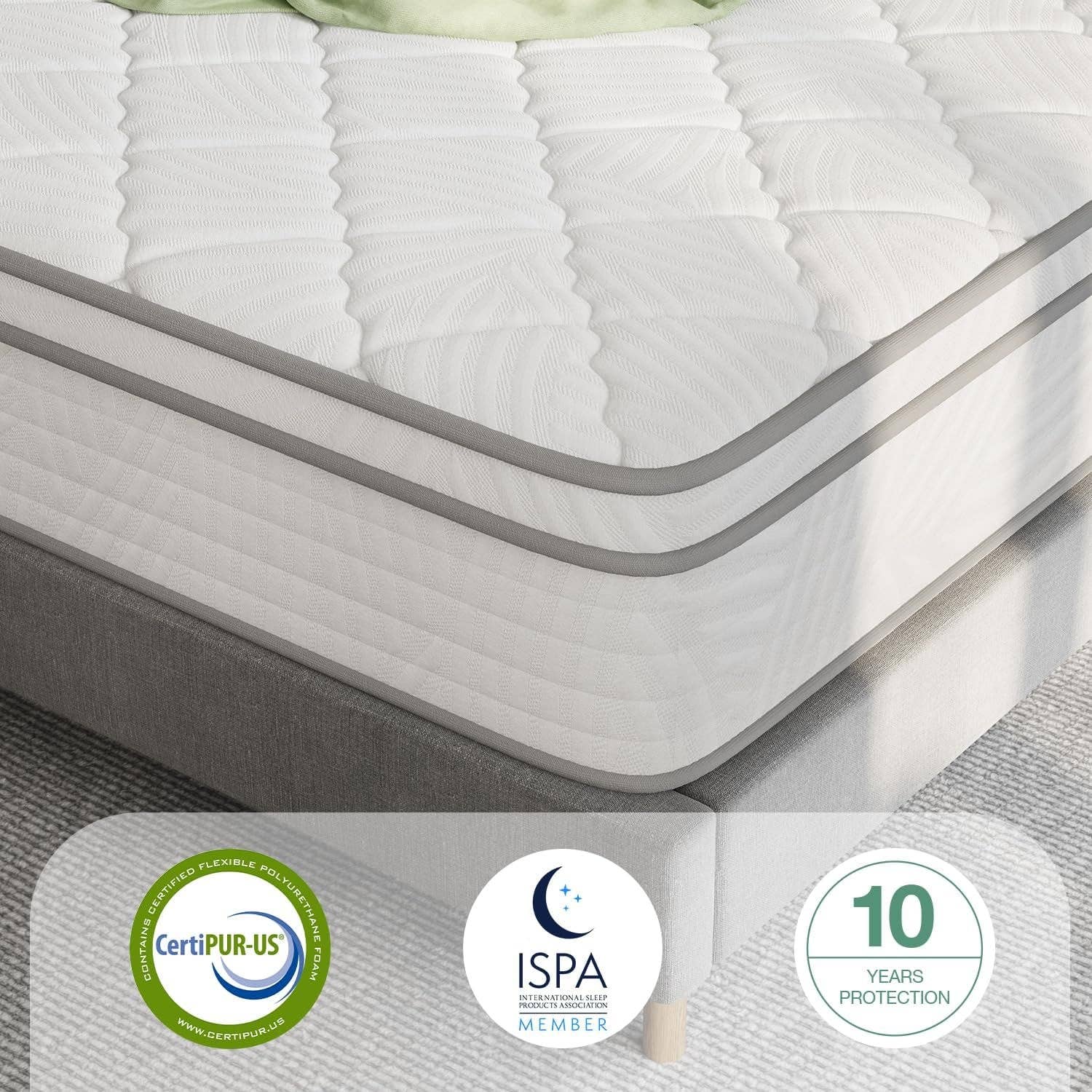 ShipItFurniture - Wholesale Bed - 10 Inch Twin Hybrid Mattress for Ultimate Comfort Support6
