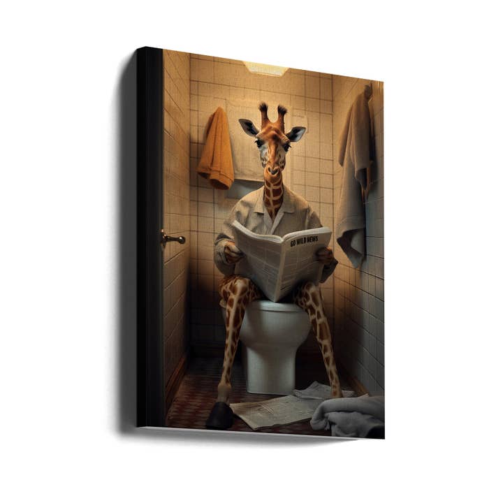 Wall art Giraffe In the Toilet for wholesale by GTA ART