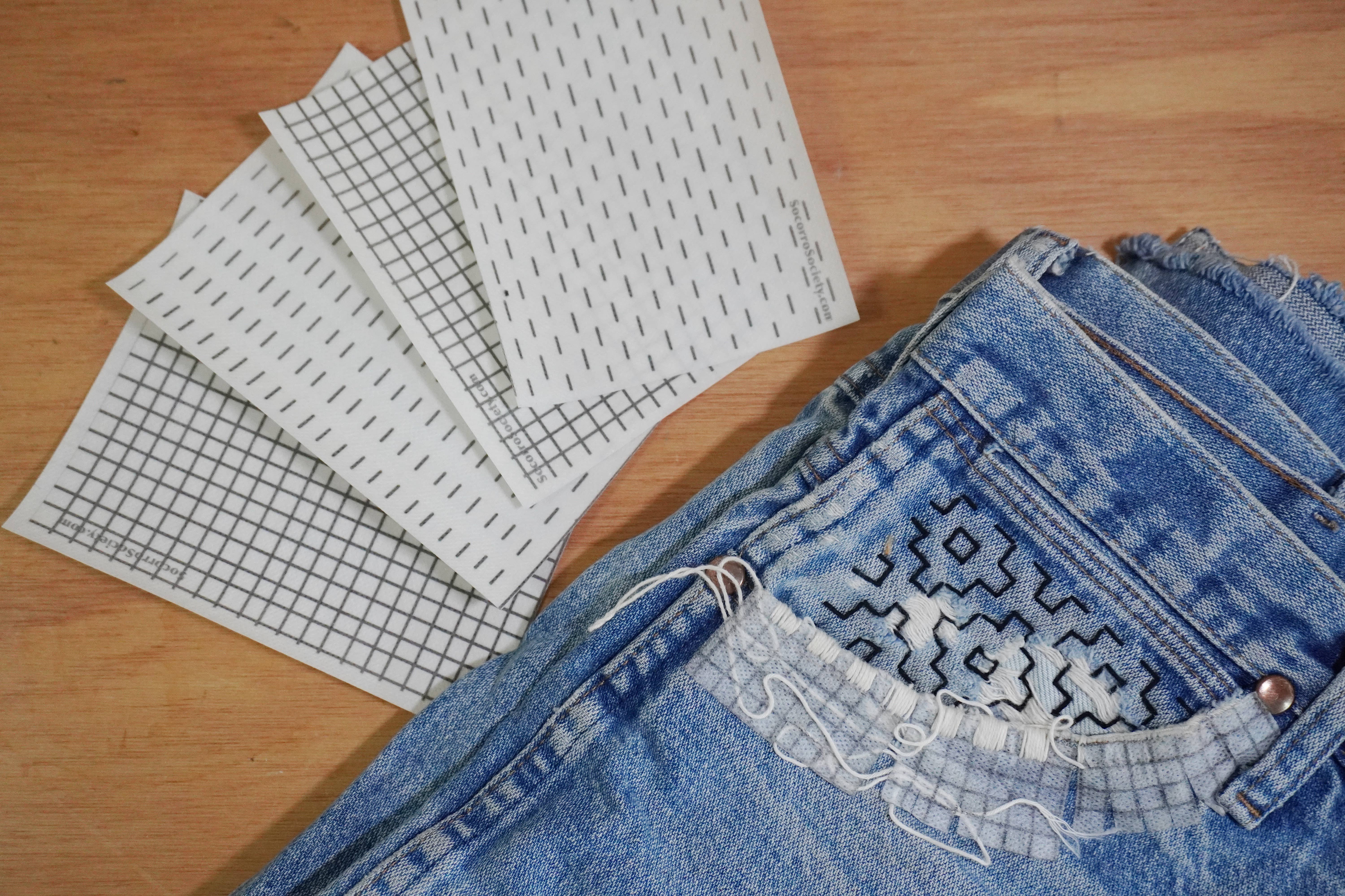 Socorro Society - Vendita all'ingrosso Attrezzatura per ricamo/punto croce - Kit Iniziale per Cuciture e Tracce Visibili con Modelli per Rammendo7