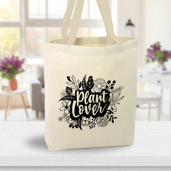 Plant Lover Canvas Tote Bag, Garden, Custom Bag for wholesale by Anna B. Shop