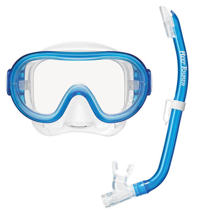 Snorkeling Beach - Wholesale Swim Goggles - Kids & Baby - Reef Tourer Youth Single-Window Mask & Snorkel Combo Set