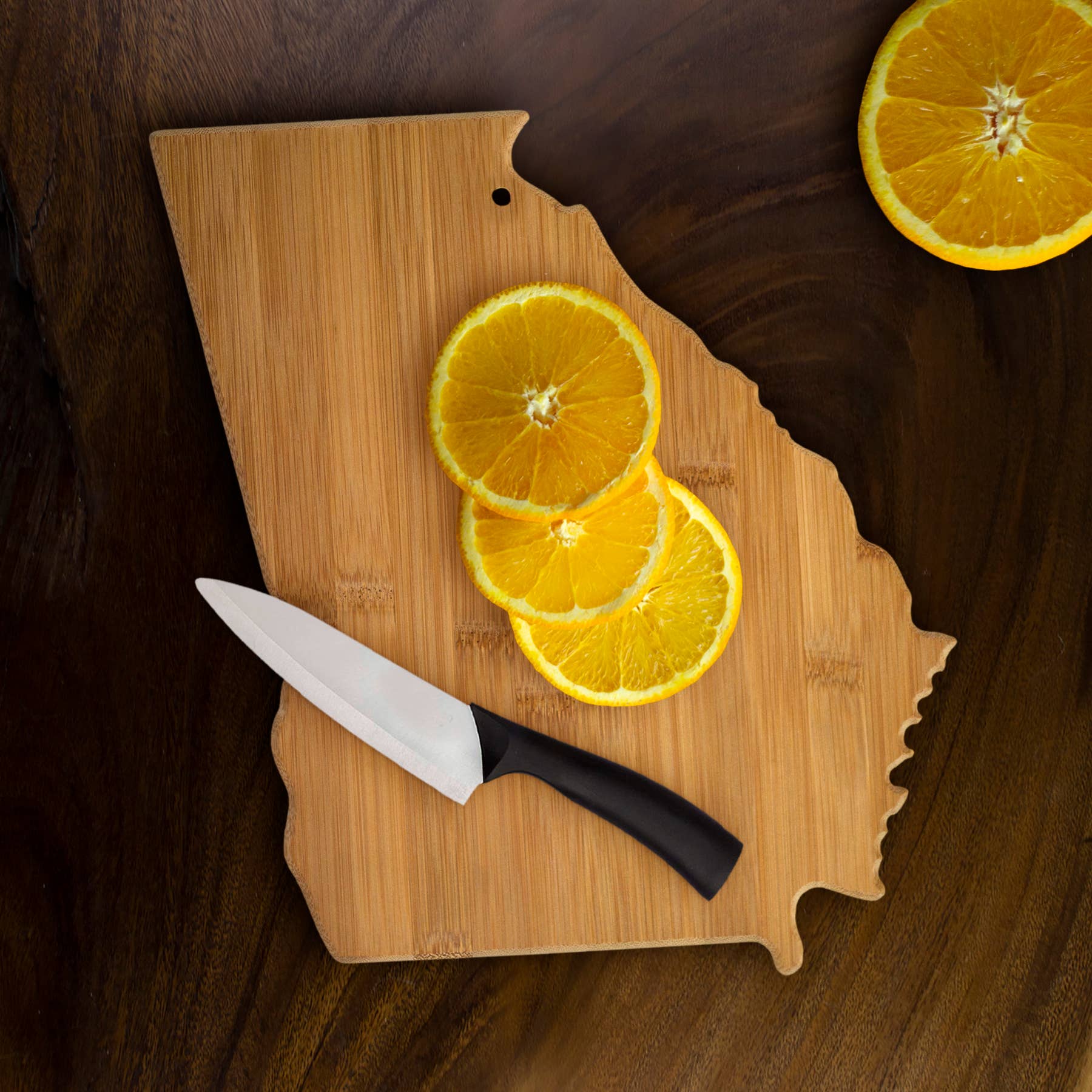 Totally Bamboo - Wholesale Cutting Board - Georgia State-Shaped Bamboo Serving & Cutting Board2