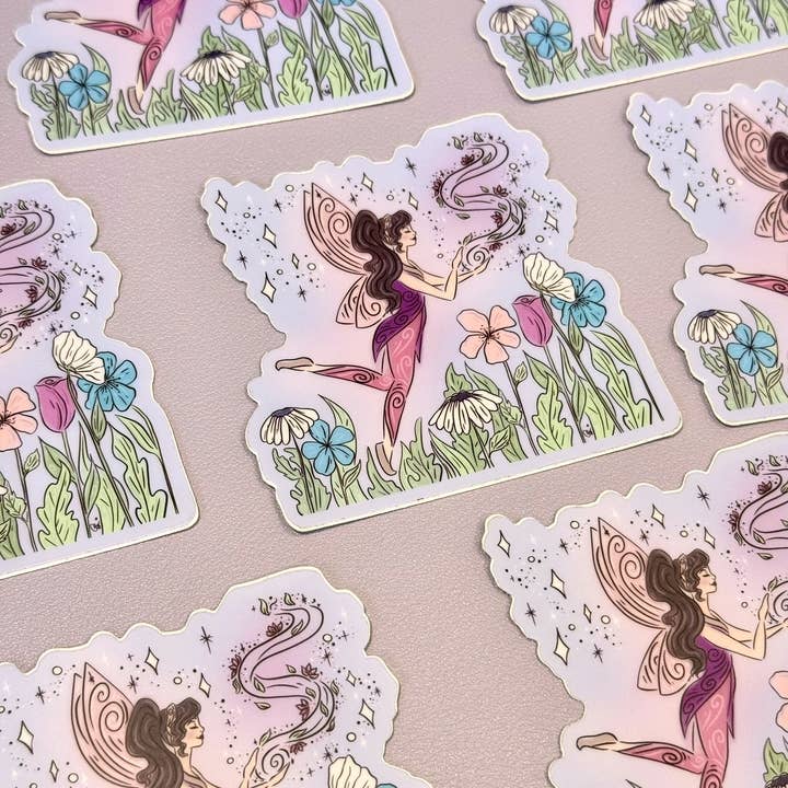 Alicia's Wonderland - Wholesale Sticker - Whispering Wind Fairy Vinyl Sticker | Fairy Sticker1