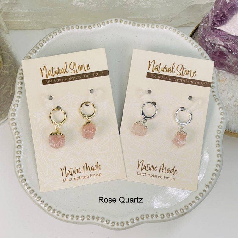 Rock Paradise - Wholesale Dangle Earrings - Crystal Natural Stone Earrings - Assorted Stones -0