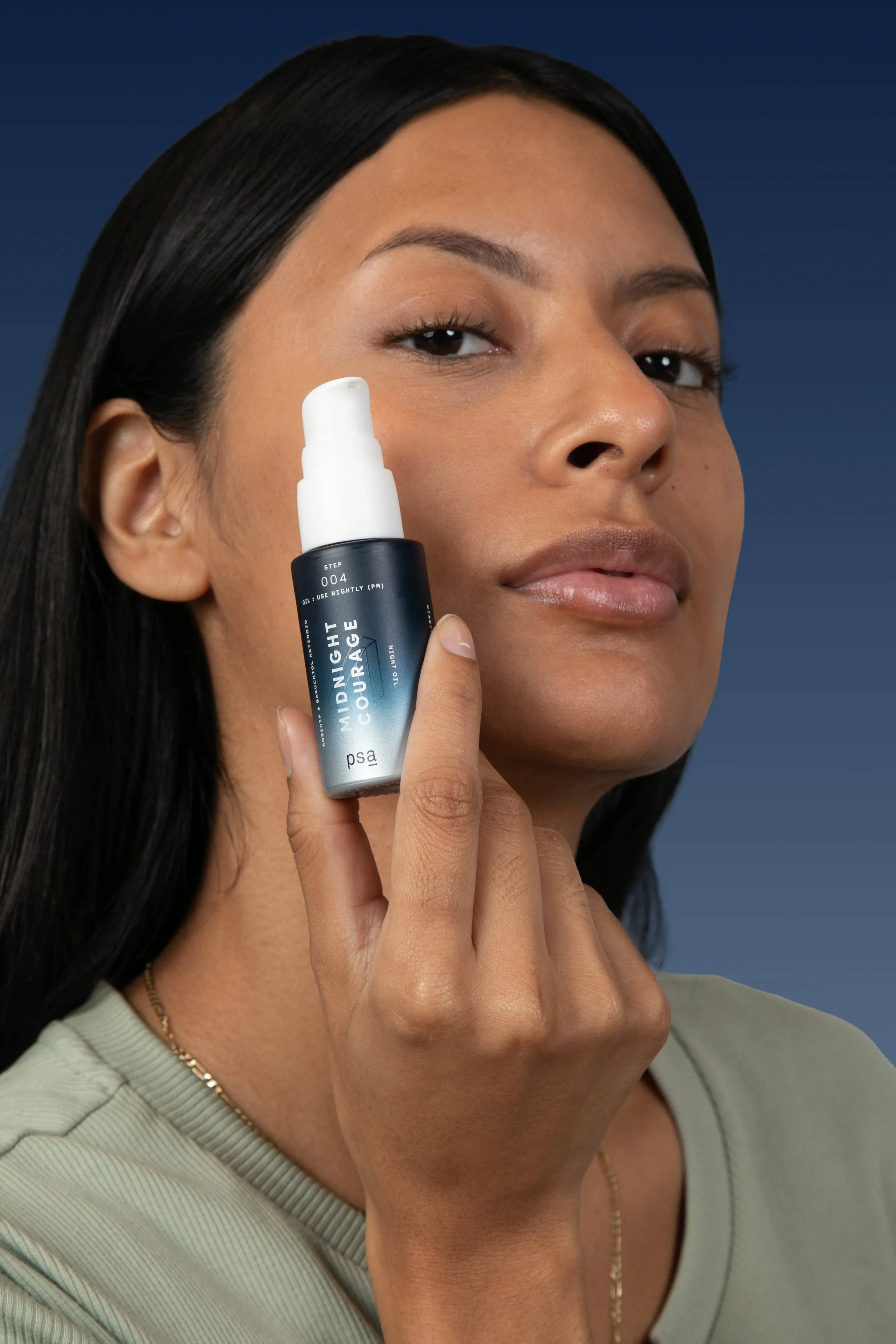 Purposeful Skincare for All - Wholesale Facial Oil - MIDNIGHT COURAGE Bakuchiol Retinoid Night Oil2