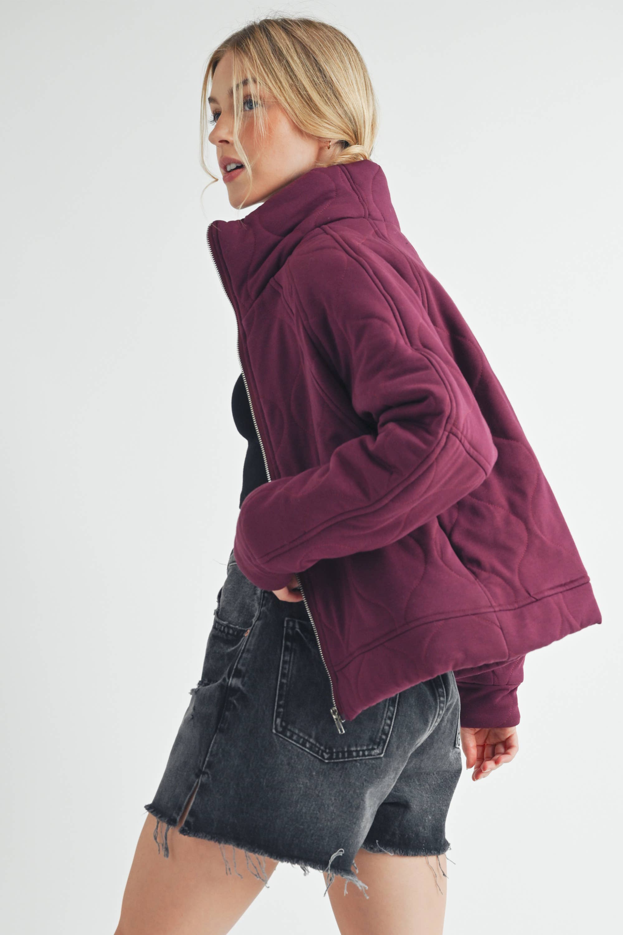 AEMI + CO - Wholesale Puffer Jacket - Women's - 5129EK Darla Quilted Jacket 120