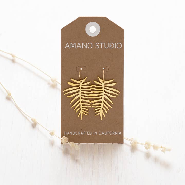 Amano Studio - Wholesale Dangle Earrings - Areca Palm Drops2