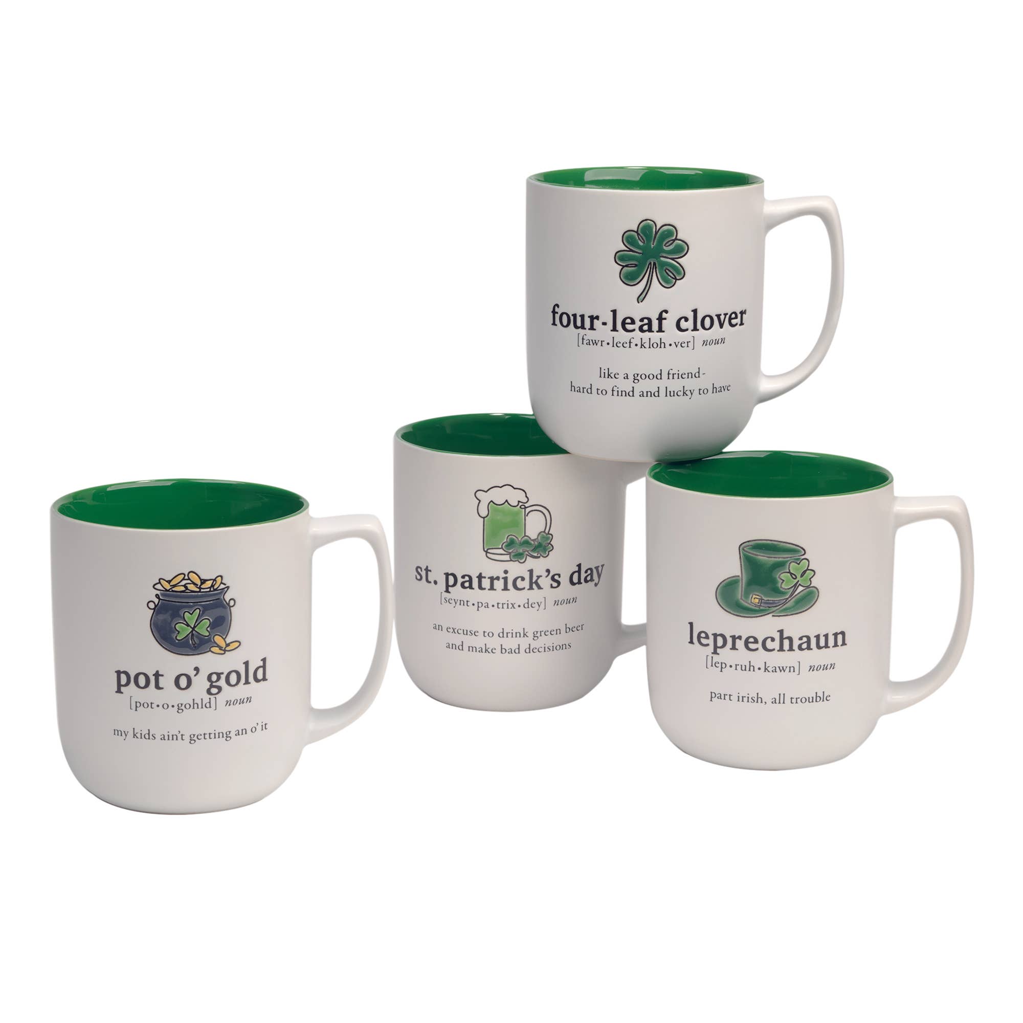 Certified International – wholesale Coffee mug – St. Patricks Day Mugs 18 oz. asst.3