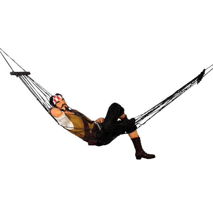 Pirate Hanging in Hammock Life Size Statue for wholesale by LM Treasures