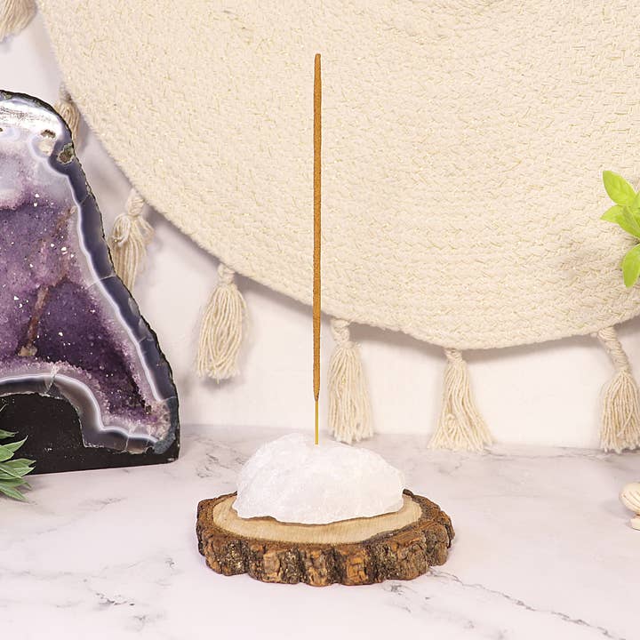 Quartz Incense Stick Holder - Quartz Incense Burner for wholesale by Natures Artifacts Inc