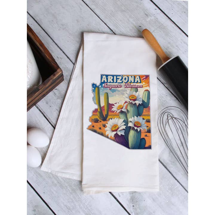 Fleur d'État de l'Arizona Torchère Serviette à Vaisselle Cuisine pour la vente par House Of Rodan