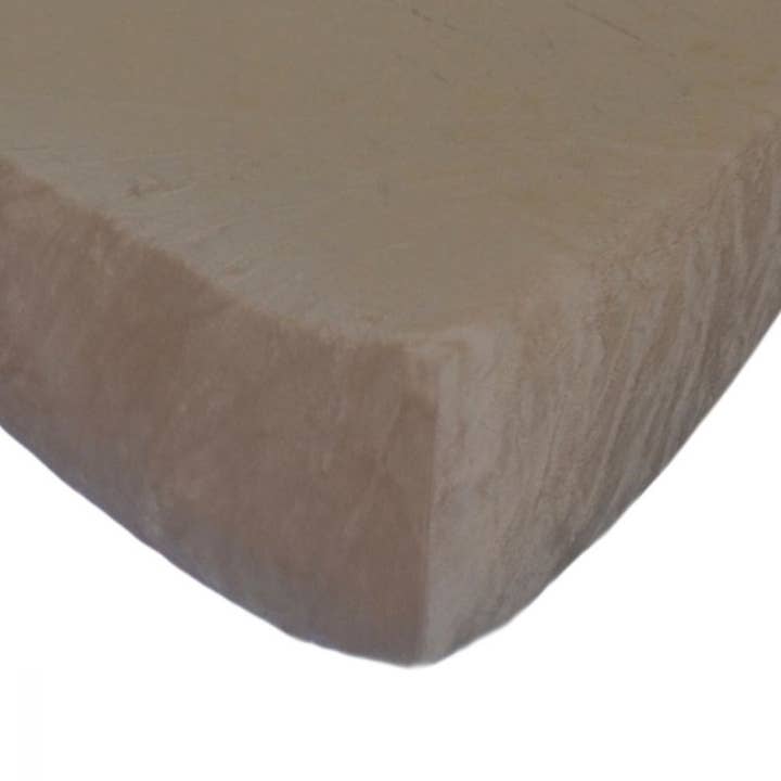 Wieglaken Minky Latte voor wholesale door Go Mama Go Designs