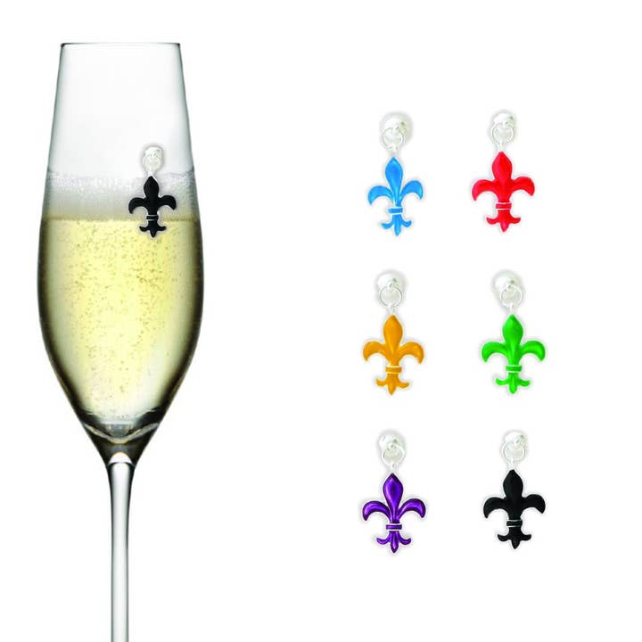 Fleur de Lis Collection for wholesale by Going Stemless Magnetic Cocktail Charms