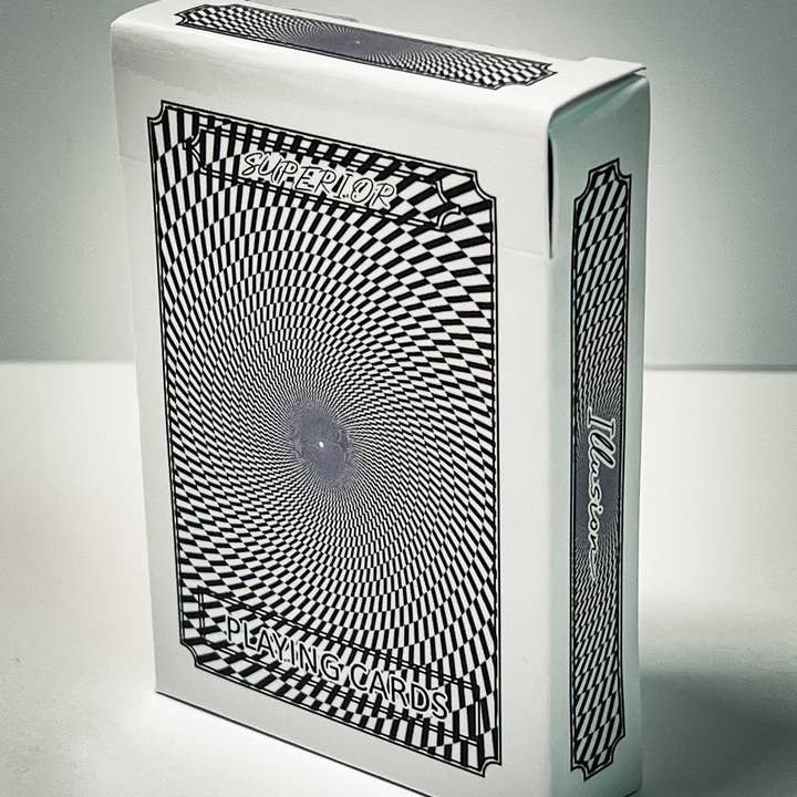 Superior Print on Demand - Wholesale Playing Cards - Optical ILLUSION Black & White Playing Cards4