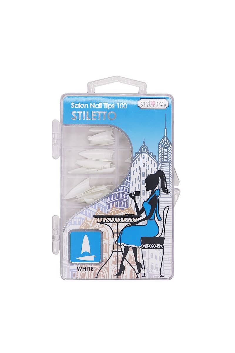 Adoro COSMETICS Salon Nail Tips 001-2012z ST-WHq - 3 Kits