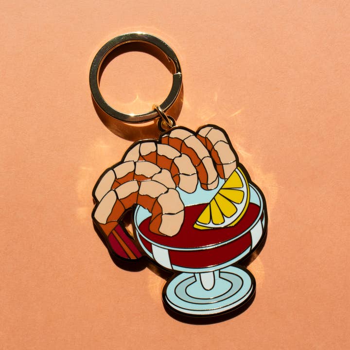 Shrimp Cocktail Keychain for wholesale by Love & Victory
