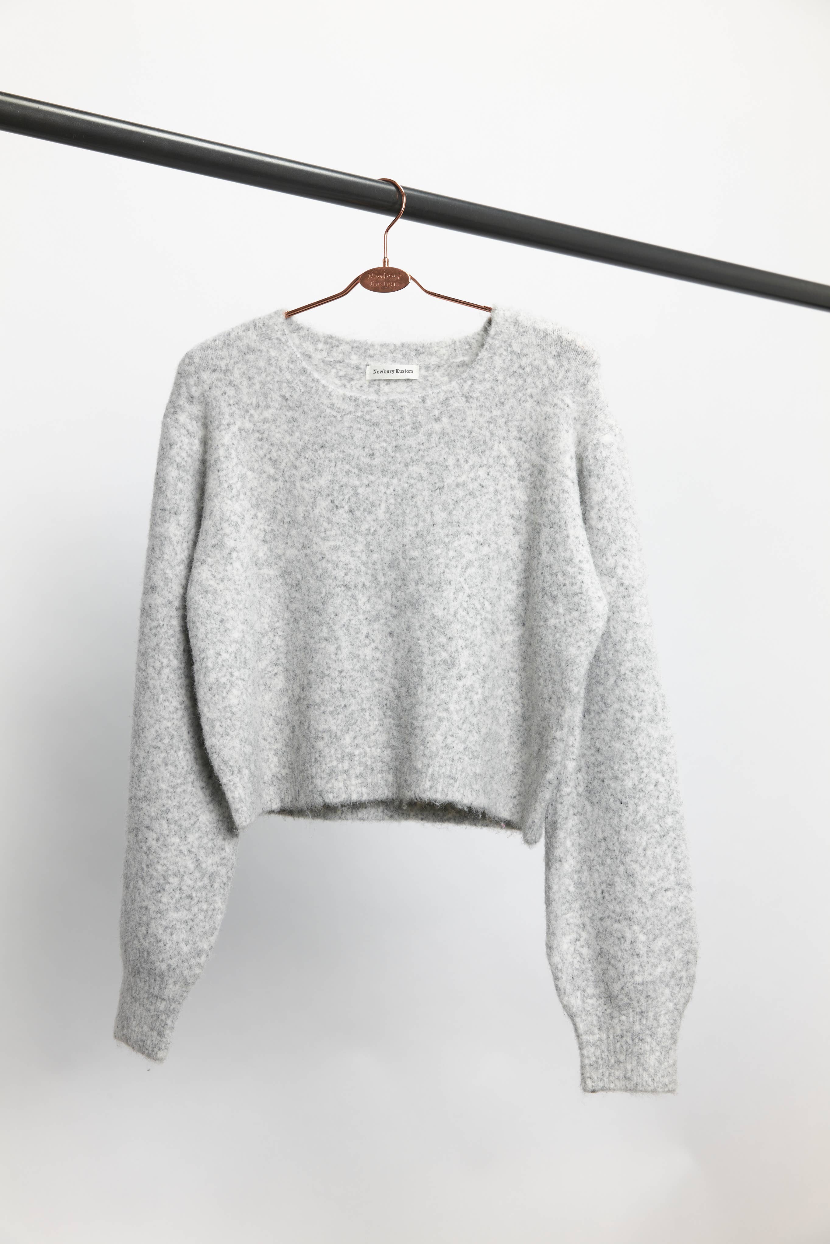 Newbury Kustom - Vente Pull en maille – femme - 11310-Pull en maille douce légèrement raccourci uni12