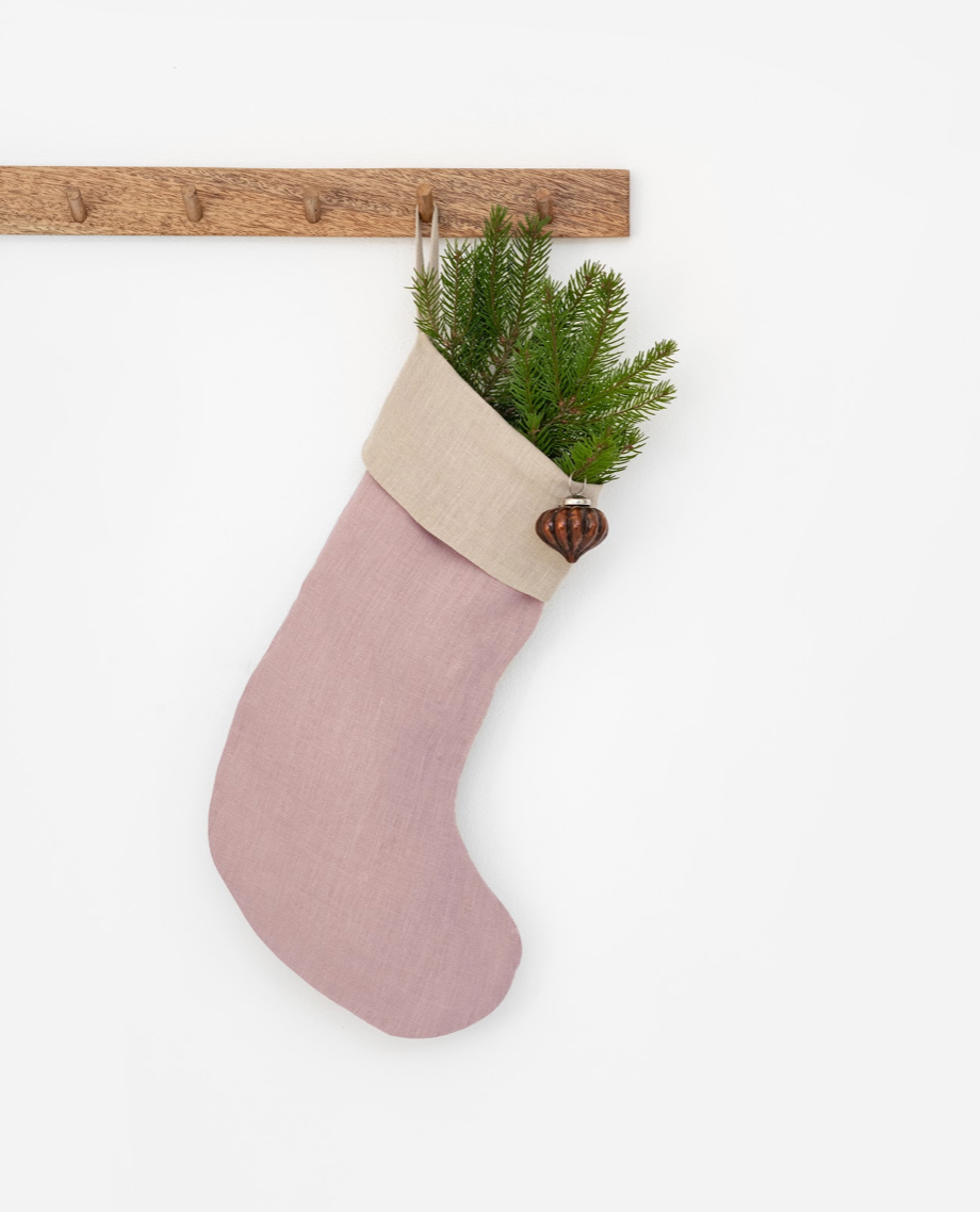 MagicLinen (We handle U.S. import procedures for you) - Wholesale Holiday Stocking - Linen Christmas stockings in 5 colours | Zero-Waste5