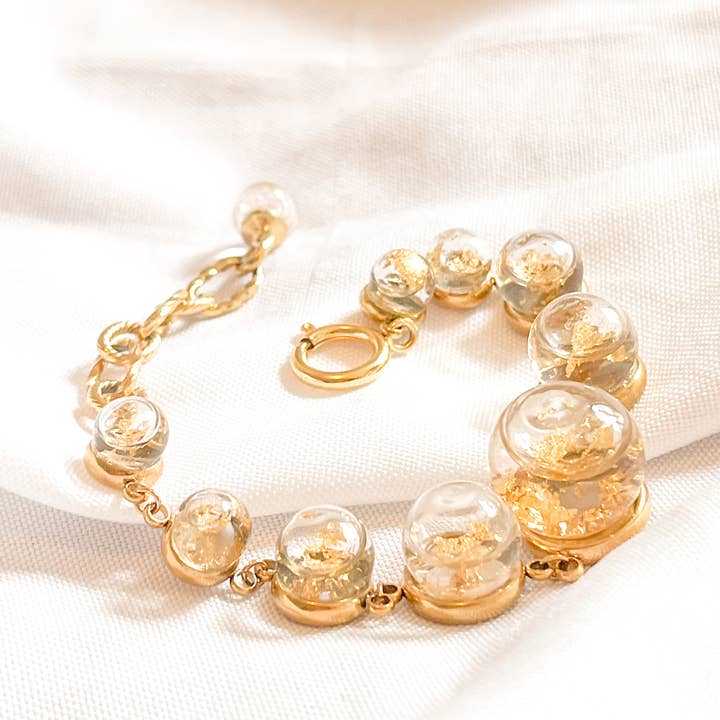 Pulseira de vidro por atacado de Cendres Bleues